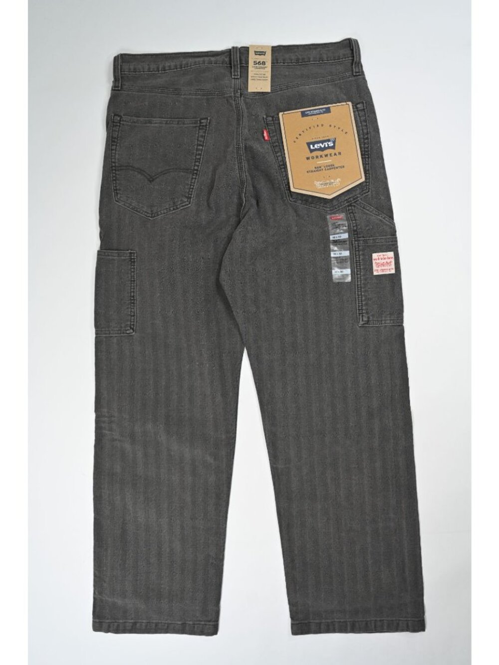 Levi's 568 Loose Straight Carpenter Pants 558490069 in Double Duty Black - Picture 5 of 5